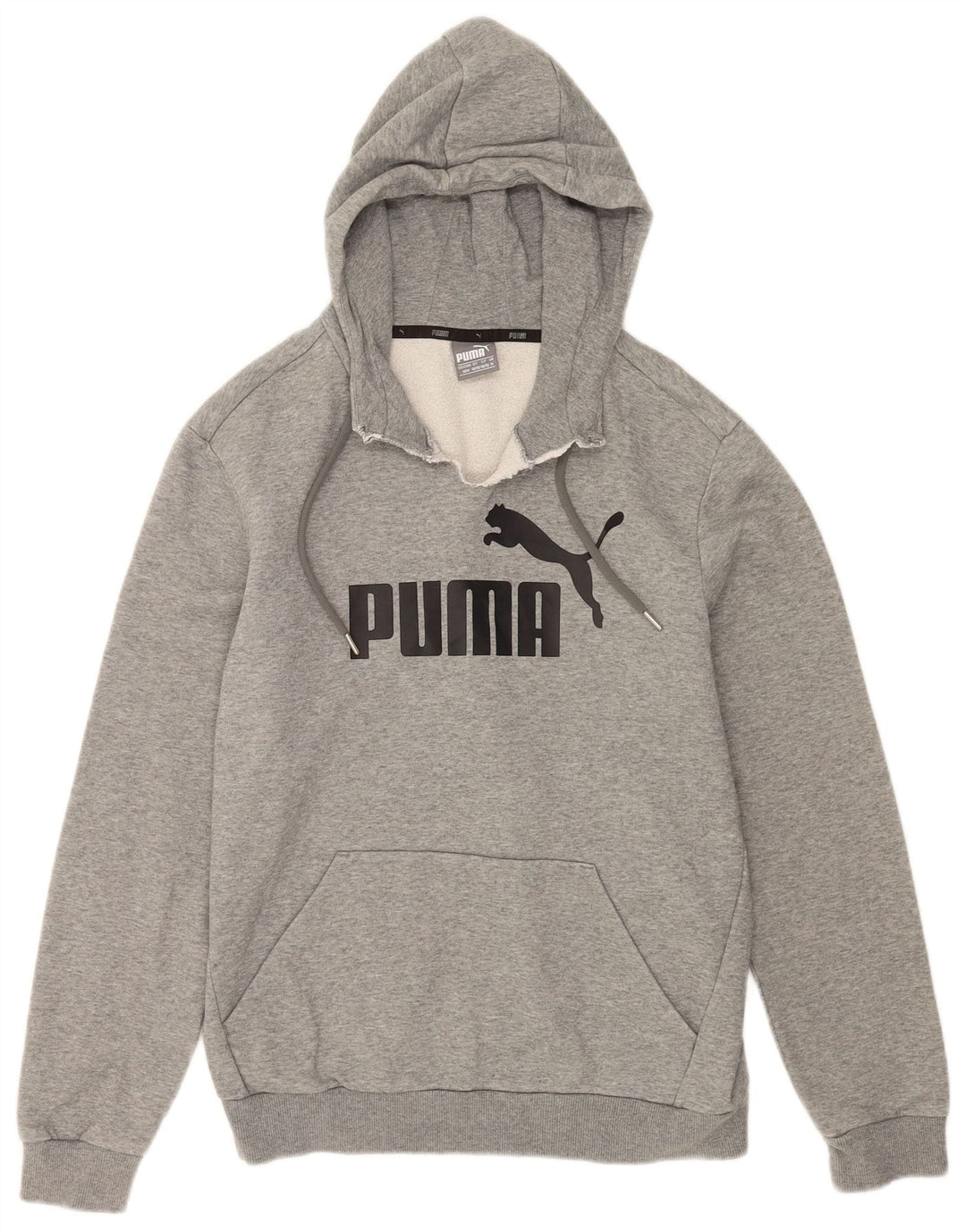 Ανδρικό γραφικό κουκούλα Puma, βαμβακερό μεσαίο γκρι