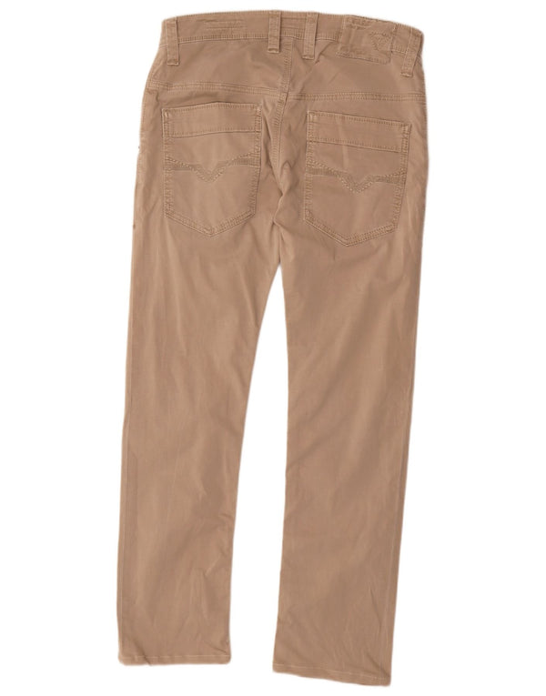 Guess Womens Cooper Slim Casual Παντελόνι W29 L28 Μπεζ βαμβακερό