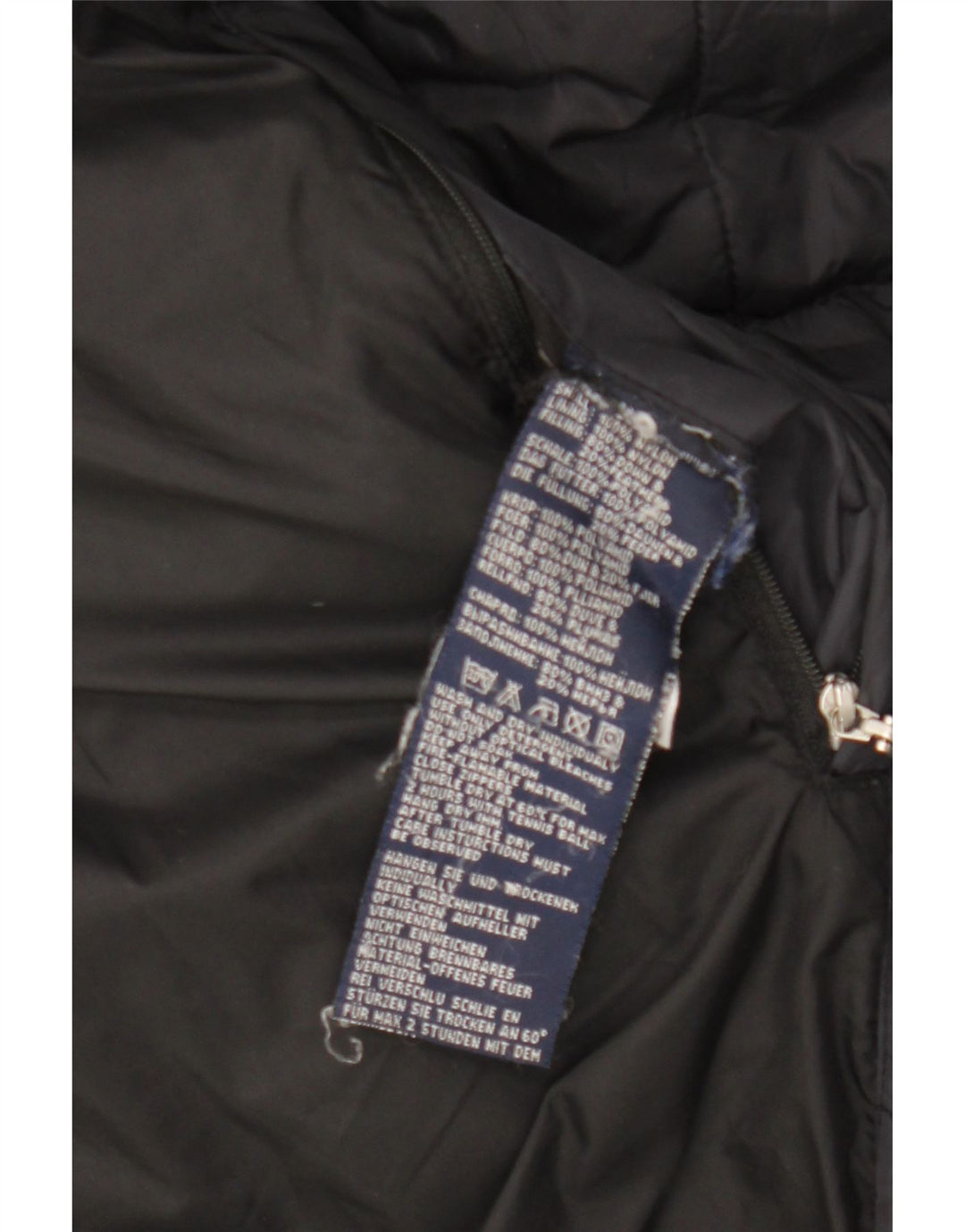 Sergio Tacchini Γυναικείο παλτό UK 14 Medium Black Nylon