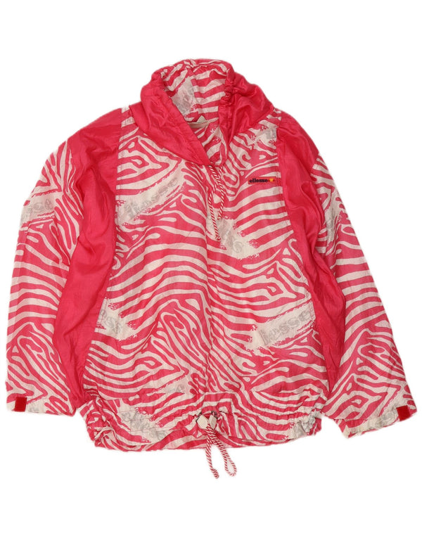 Ellesse γυναικεία πουλόβερ αθλητική φόρμα Top Jacket UK 22 3XL Pink Animal Print