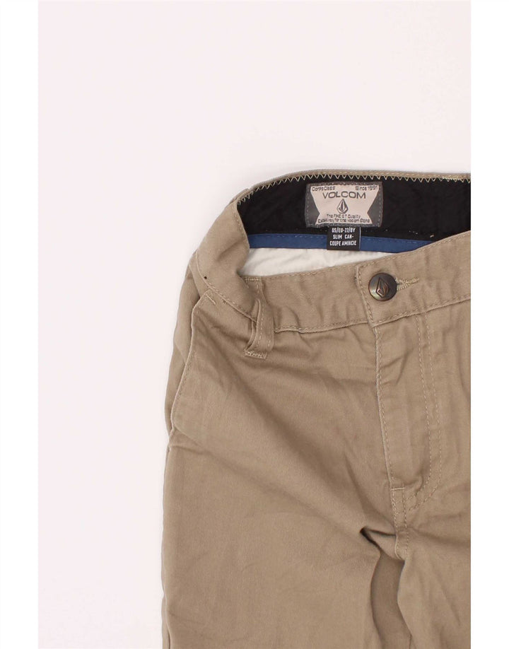 Volcom Boys Chino Σορτς 7-8 ετών W22 Μπεζ βαμβακερό