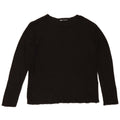Zara Γυναικείο τοπ μακρυμάνικο UK 10 Small Black Viscose