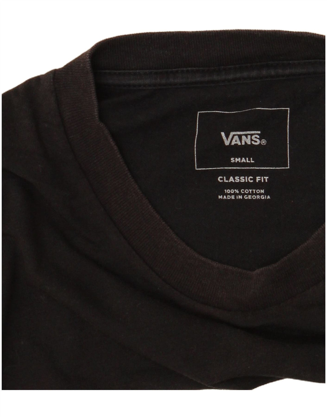 Ανδρικό T-Shirt Vans Classic Fit Top Μικρό μαύρο βαμβακερό