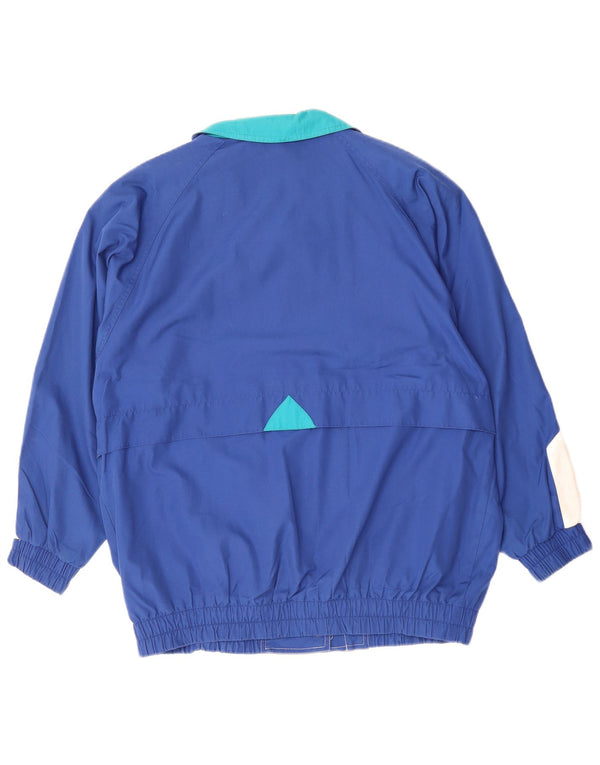 LONDON FOG Womens Windbreaker Jacket UK 20 2XL Blue Colourblock