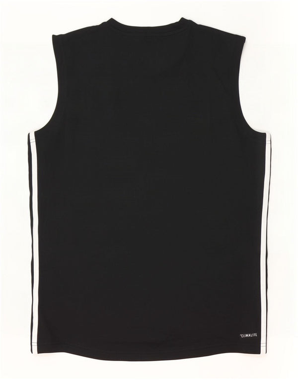Ανδρικό γραφικό γιλέκο Adidas Climalite Top Medium Black Polyester