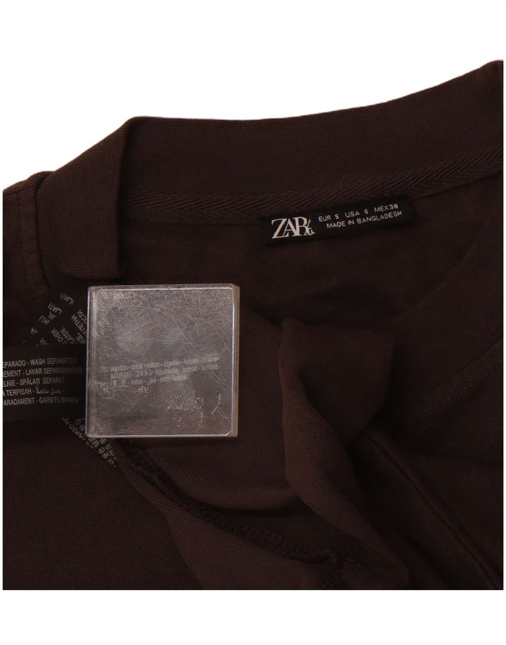 Zara Ανδρικό T-Shirt Top Μικρό Γκρι Βαμβακερό