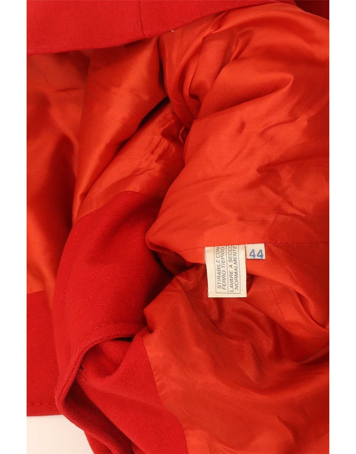 Vintage Γυναικείο Μπουφάν Blazer 3 Κουμπιών IT 44 Medium Red Classic
