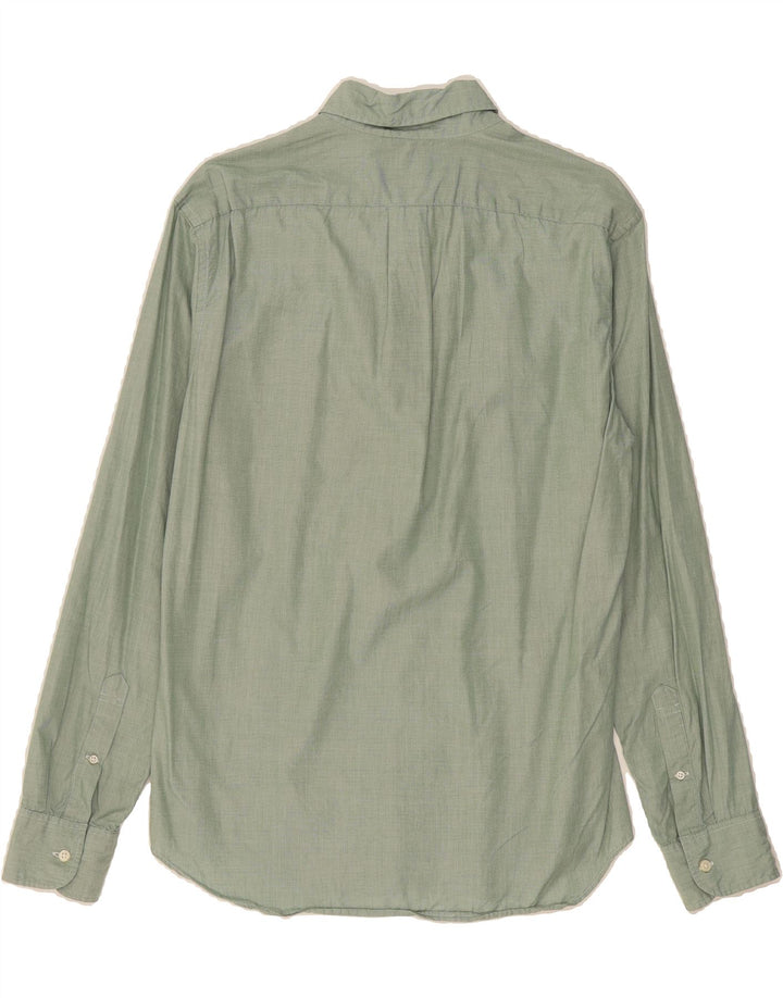 J. CREW Mens Slim Shirt Medium Green Cotton Vintage J. Crew and Second-Hand J. Crew from Messina Hembry 