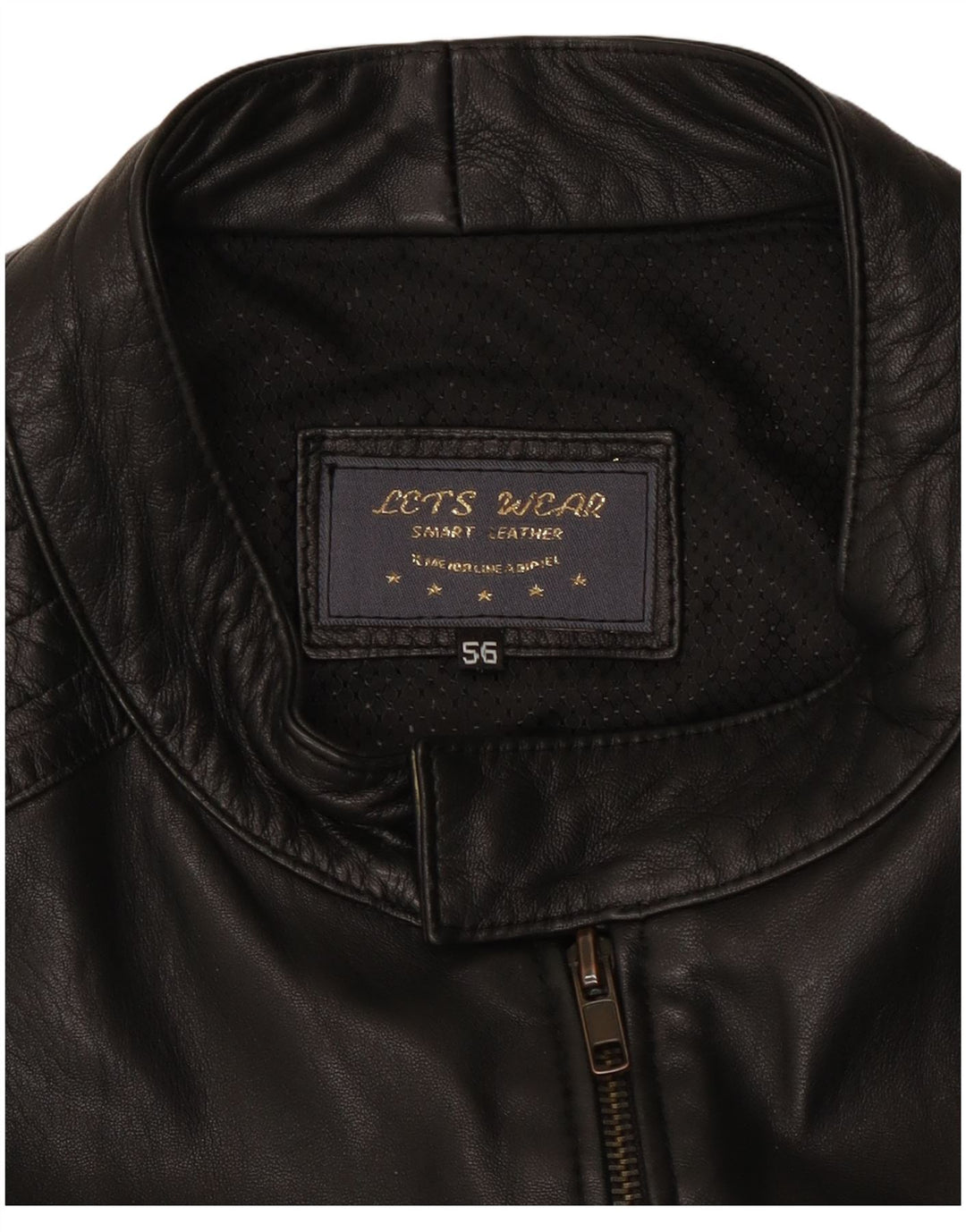 Vintage Ανδρικό Δερμάτινο Μπουφάν UK 38 Medium Black Leather
