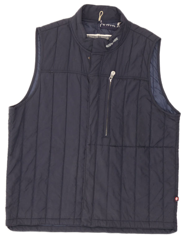 Murphy & Nye Mens Graphic Padded Gilet UK 42 XL Navy Blue