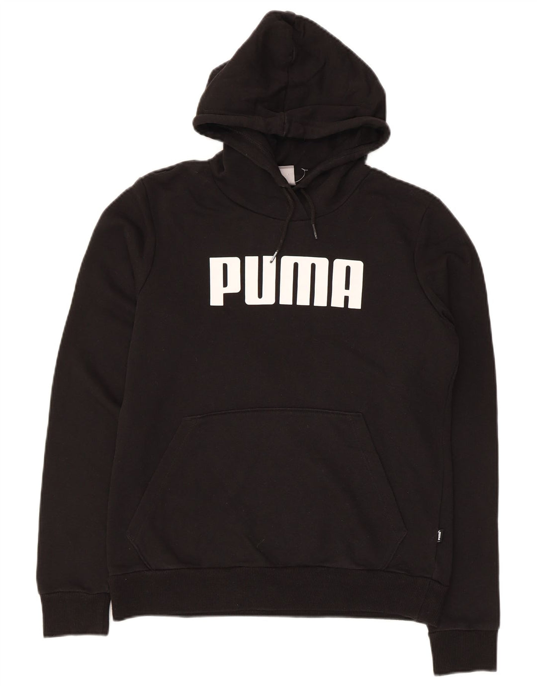 Puma Γυναικείο Γραφικό Hoodie Jumper UK 12 Medium Black Polyester