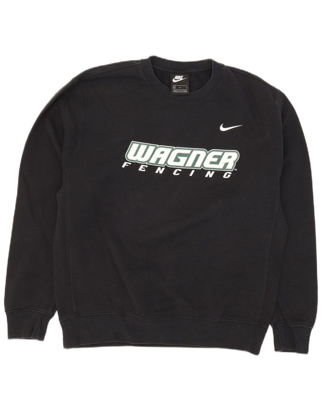 Ανδρικό γραφικό φούτερ Nike, μεσαίο μαύρο βαμβακερό