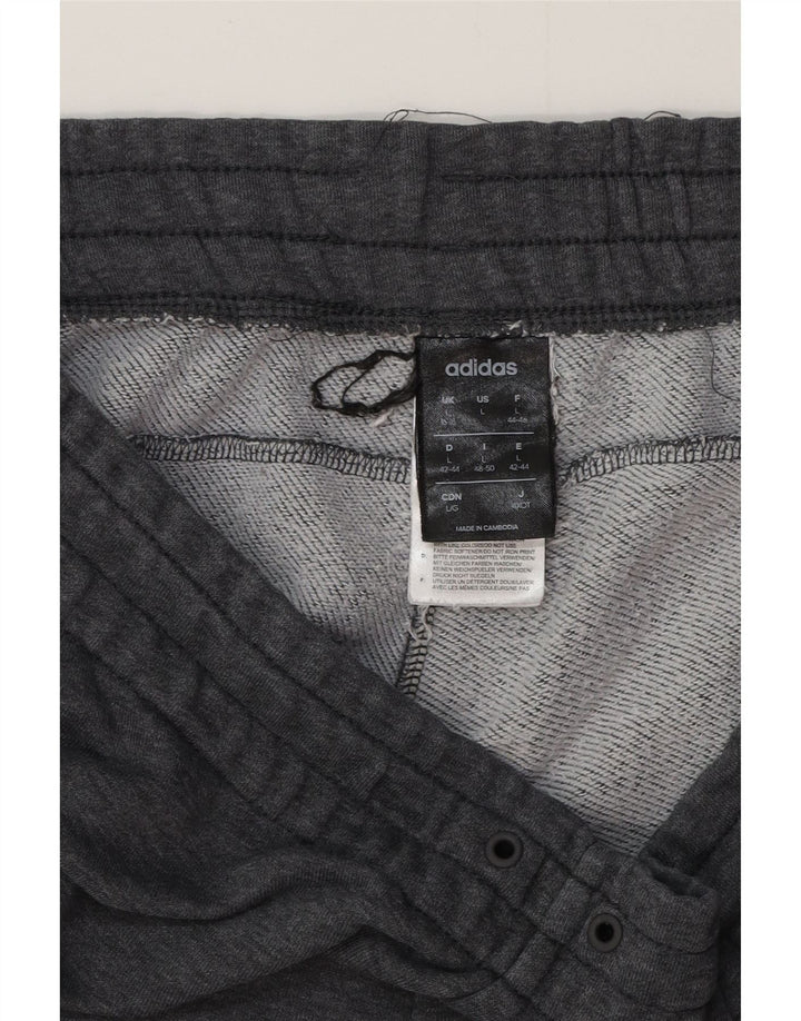 Γυναικεία αθλητική φόρμα ADIDAS Παντελόνι Joggers UK 16/18 Large Grey Flecked