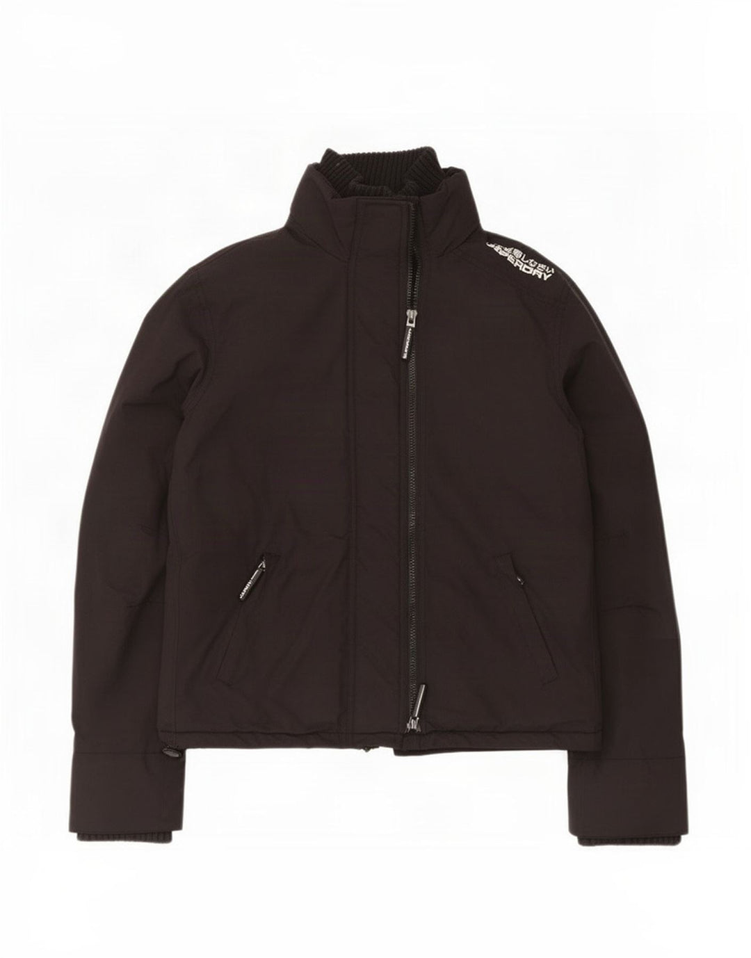 Superdry Γυναικείο μπουφάν βροχής UK 18 XL μαύρο νάιλον