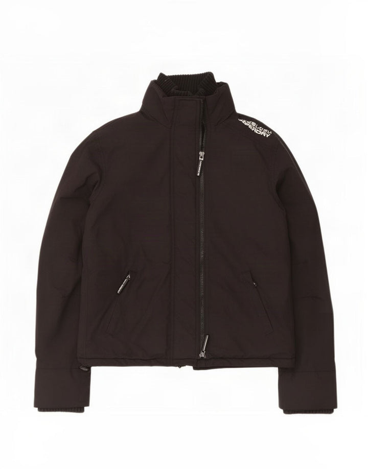Superdry Γυναικείο μπουφάν βροχής UK 18 XL μαύρο νάιλον