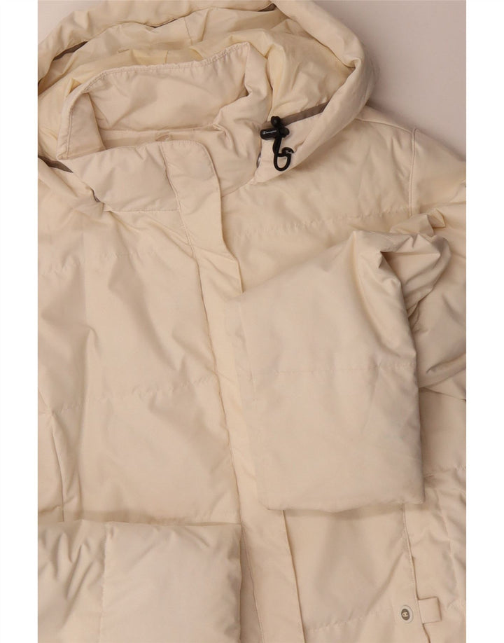 CHAMPION Γυναικείο μπουφάν με κουκούλα UK 14 Medium Off White