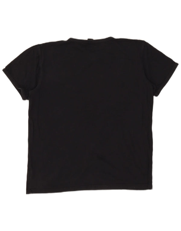 Lotto Γυναικείο T-Shirt Top UK 18 XL Μαύρο βαμβακερό