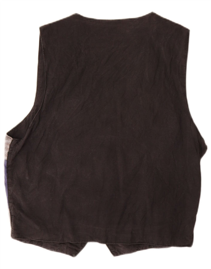 Vintage Ανδρικό Γιλέκο Μεγάλο Πολύχρωμο Patchwork Βαμβακερό Μποέμ