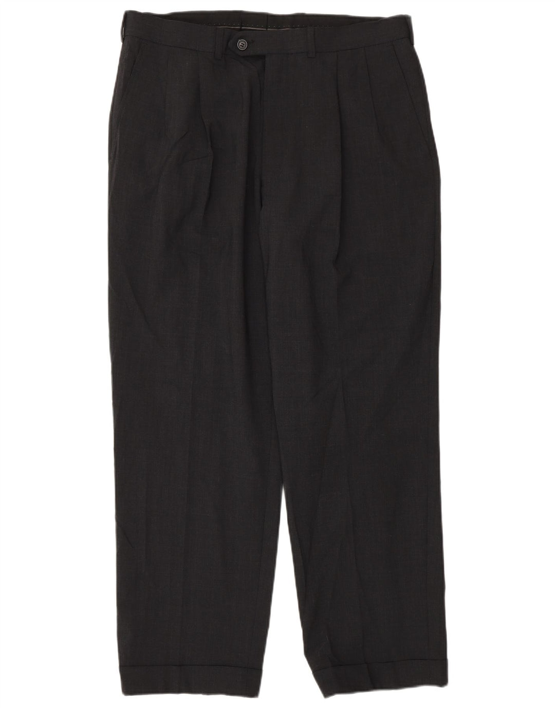 Ανδρικό παντελόνι με καρφωτό κοστούμι Marks & Spencer W34 L29 Γκρι πολυεστέρας