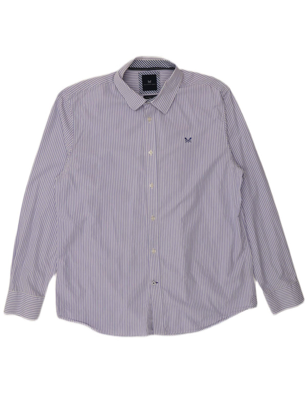 Crew Clothing Ανδρικό πουκάμισο Classic Fit XL Μπλε βαμβακερό pinstripe