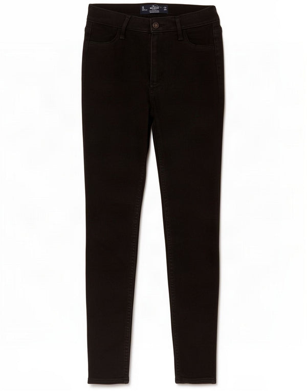 Hollister γυναικείο ψηλό κολάν Skinny Jeans US 3 XS W26 L26 Black