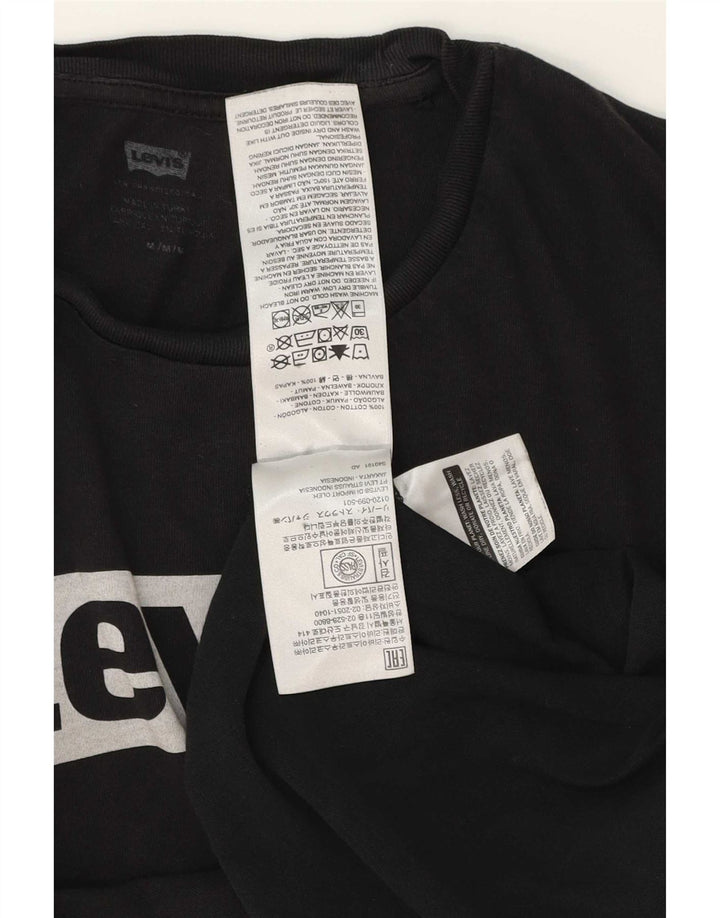 Ανδρικό γραφικό T-Shirt Levi's Top Μεσαίο μαύρο βαμβακερό