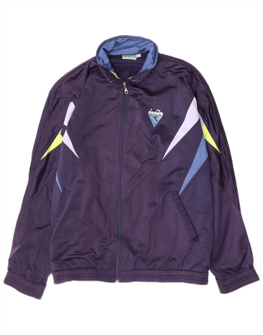 Ανδρική φόρμα DIADORA Top Jacket UK 46 XL Navy Blue Colorblock Polyester