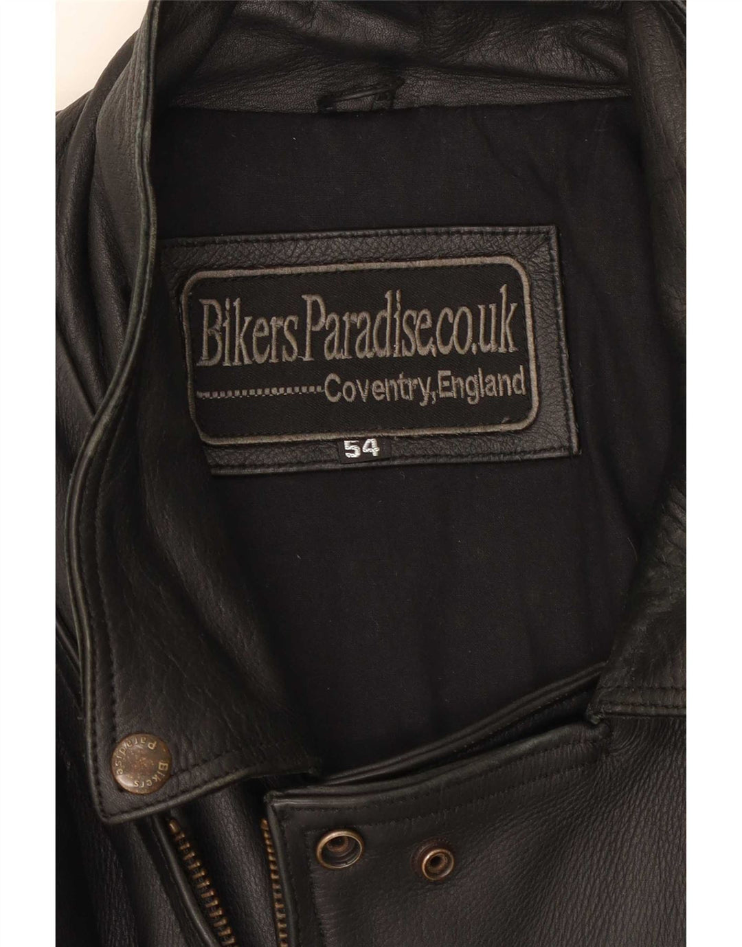 Bikers Paradise Ανδρικό Δερμάτινο Biker Jacket EU 54 2XL Μαύρο