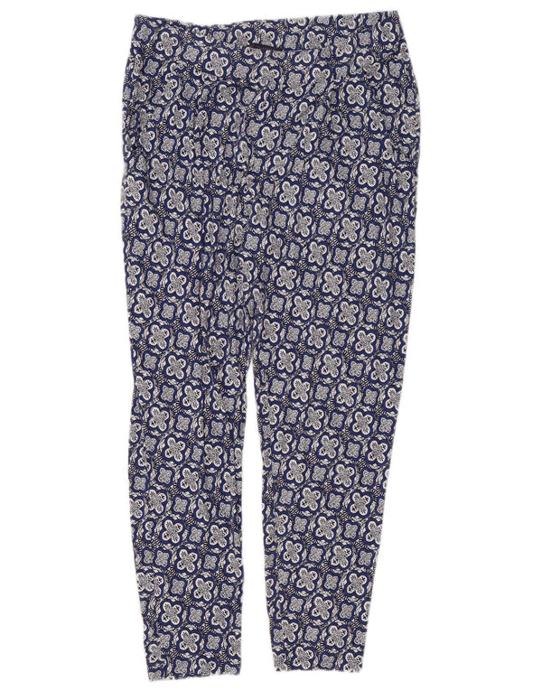 Marks & Spencer Γυναικεία Κολάν UK 10 Small Blue Floral Viscose