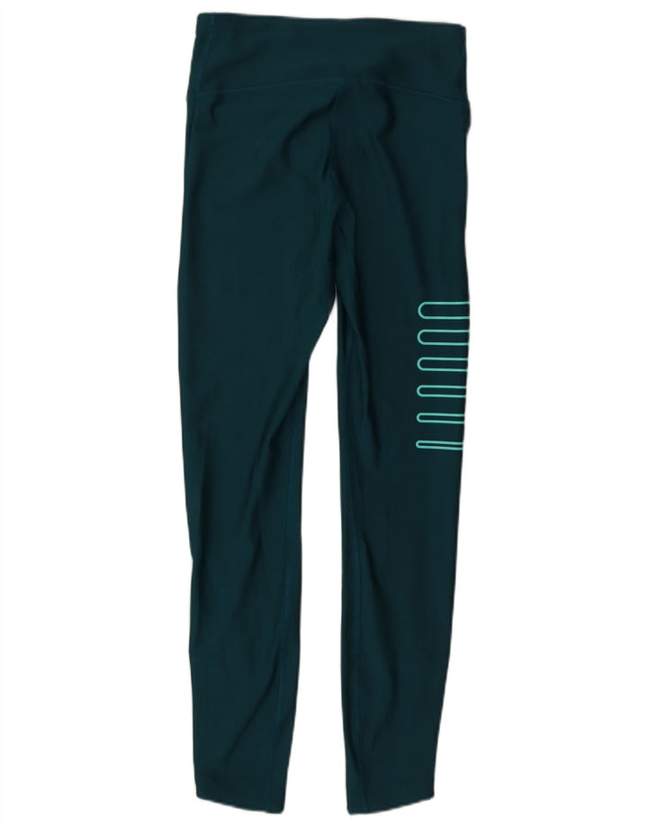 Under Armour Γυναικεία Γραφικά Κολάν UK 12 Μεσαίου Τυρκουάζ Πολυεστέρας