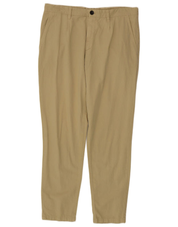 Zara Ανδρικό Slim παντελόνι Chino EU 40 Medium W31 L28 Beige βαμβακερό