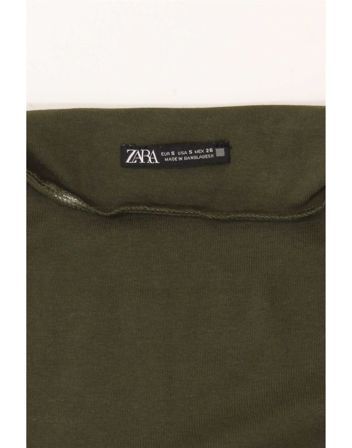 Zara Γυναικείο Maxi Φόρεμα UK 8 Small Khaki