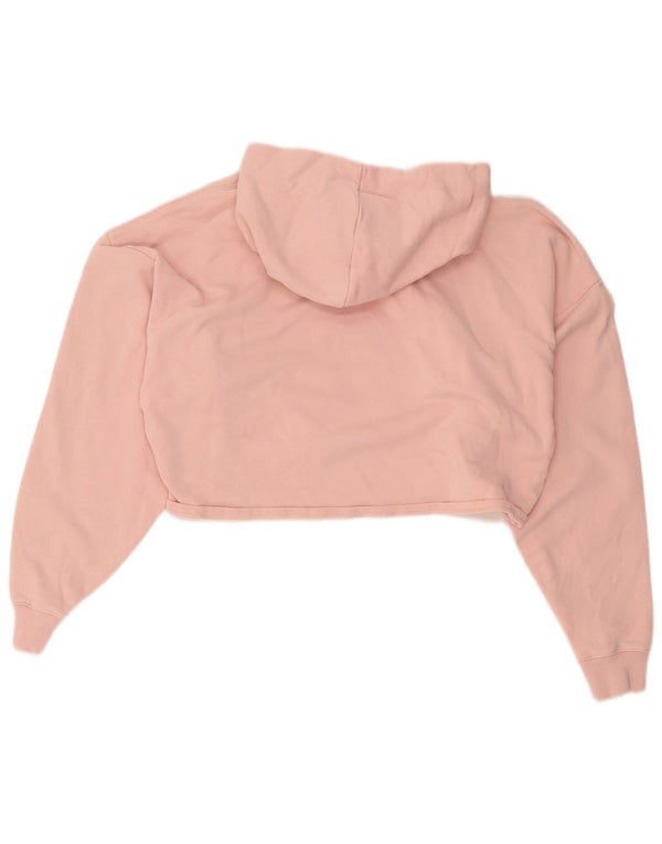 Γυναικεία τζιν Calvin Klein Oversized Crop Hoodie Jumper UK 10 Small Pink