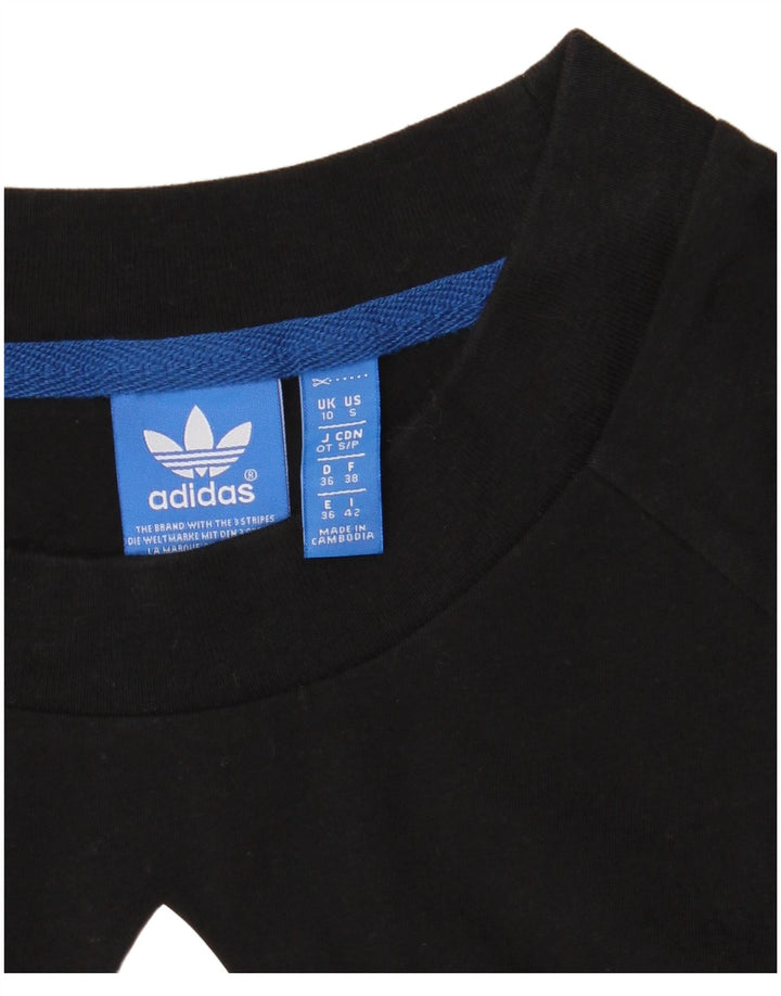 Adidas Γυναικείο T-Shirt Top UK 10 Small Black