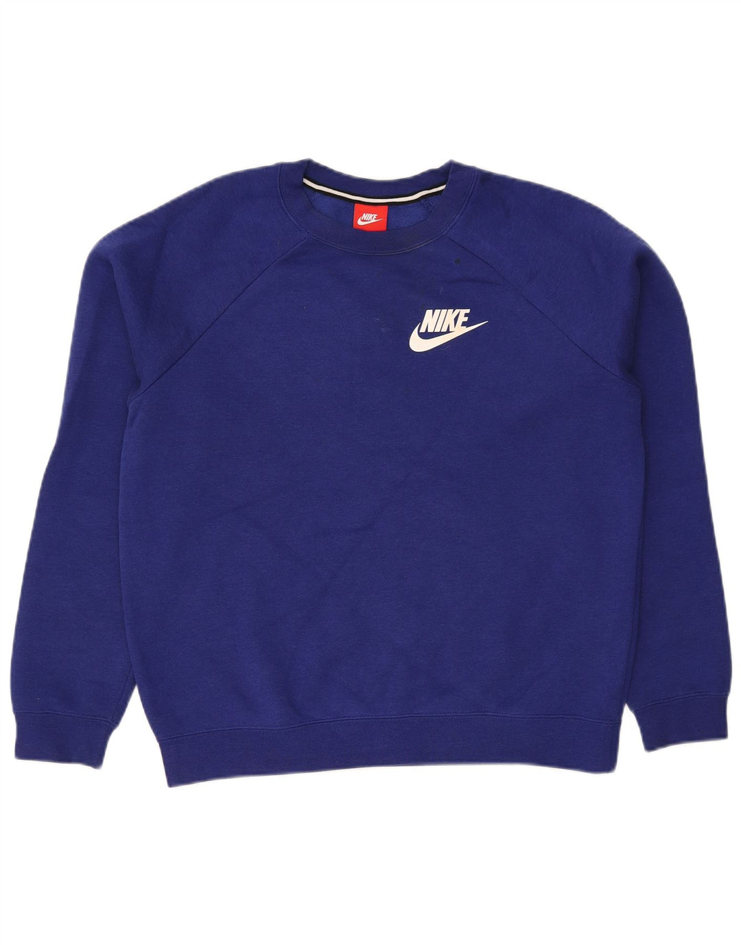 NIKE Mens Sweatshirt Jumper Medium Navy Blue Cotton