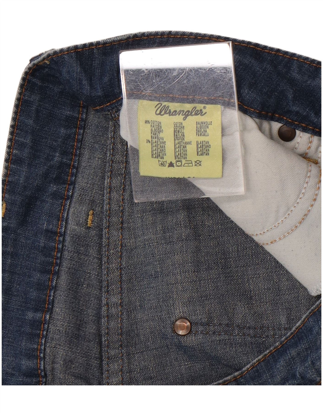Ανδρικό τζιν σορτς Wrangler Iris W31 μεσαίο μπλε βαμβακερό