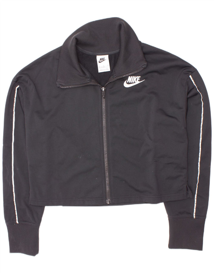 Μπουφάν Nike Girls Tracksuit Top Jacket 13-14 Years XL Μαύρο Πολυεστέρας
