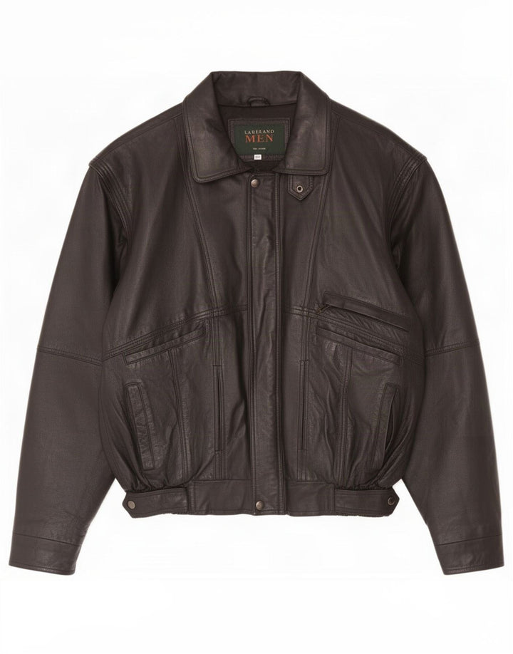 Lakeland Ανδρικό Δερμάτινο Μπουφάν UK 40 Large Μαύρο