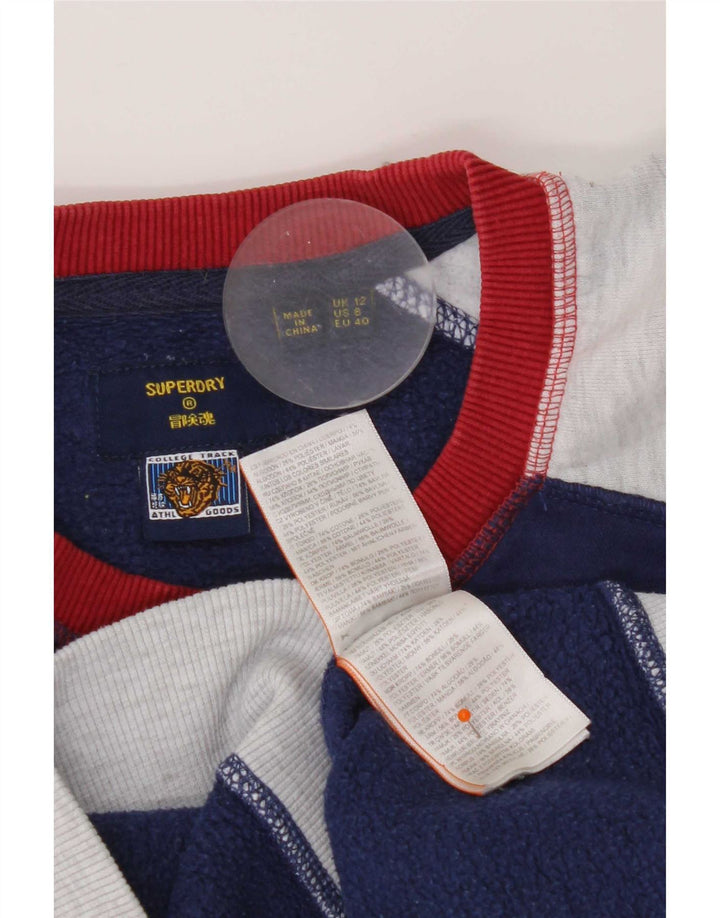 Γυναικεία φούτερ Superdry Jumper UK 12 Medium Navy Blue Colourblock