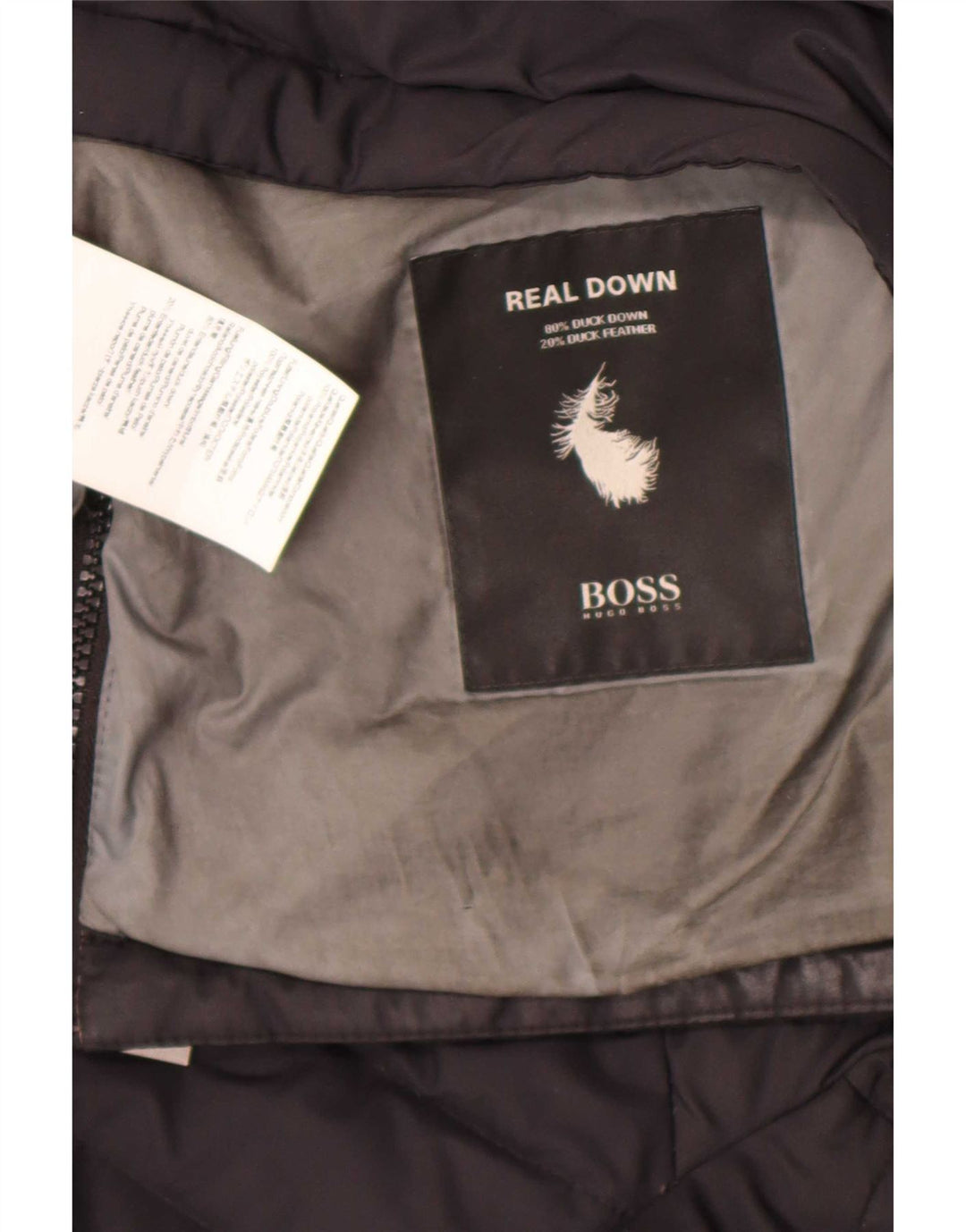 Ανδρικό μπουφάν Hugo Boss με επένδυση EU 50 Large Black Polyamide