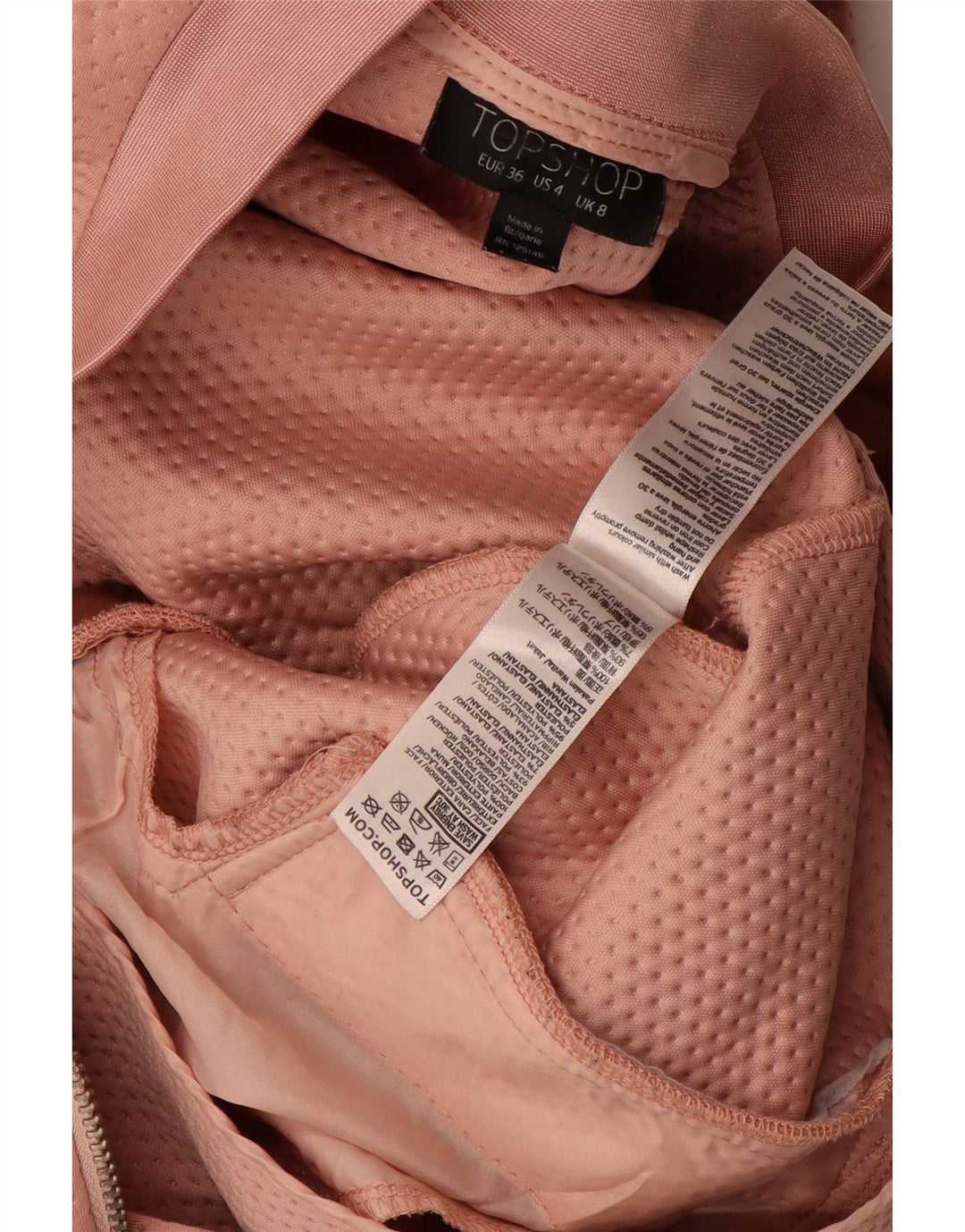 Topshop Γυναικείο Bomber Jacket UK 8 Small Pink Polyester
