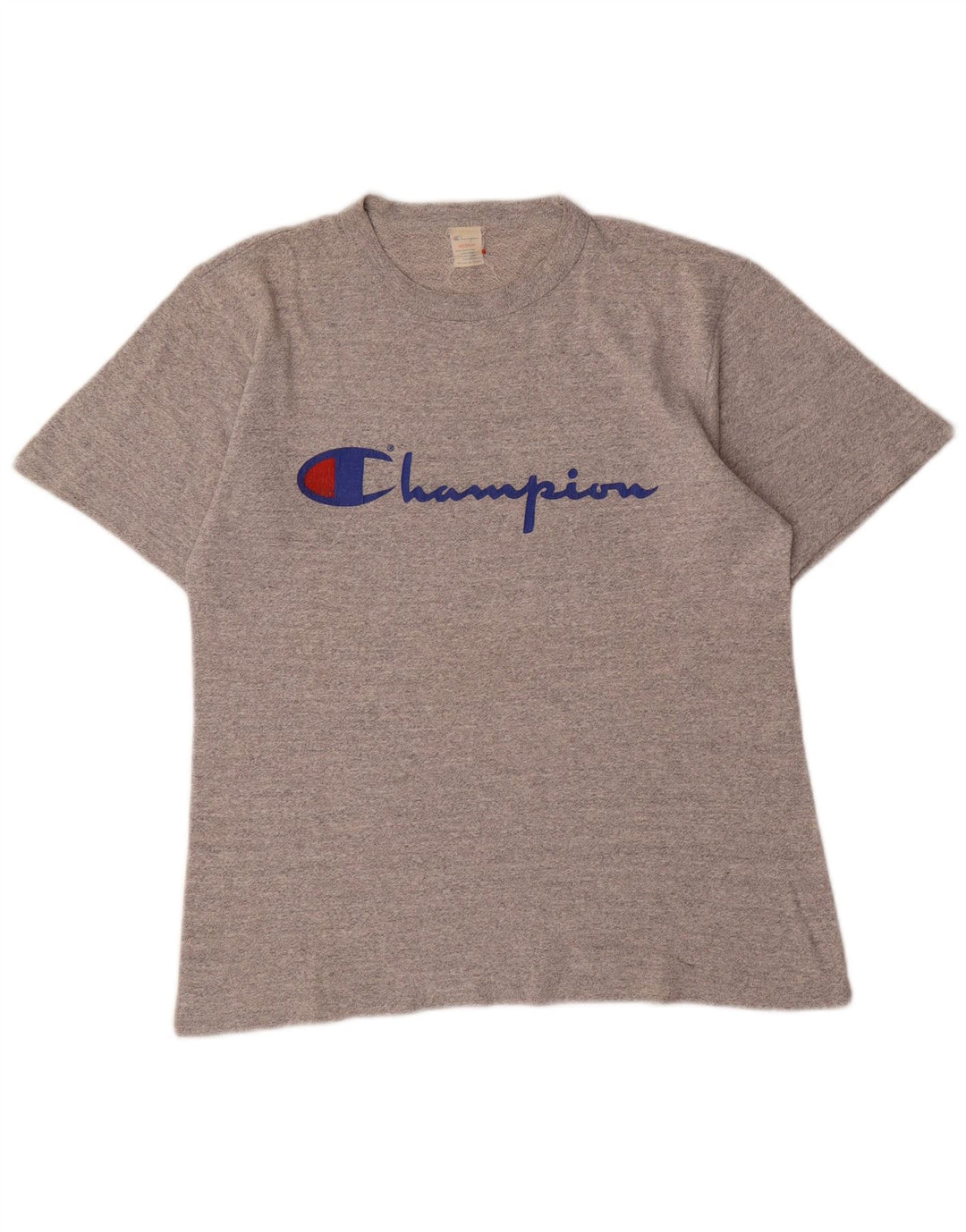 Champion Γυναικείο γραφικό T-Shirt Top UK 14 Medium Grey Cotton