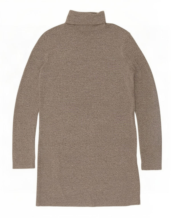 Zara γυναικείο μακρυμάνικο φόρεμα UK 10 Small Grey Flecked Polyester