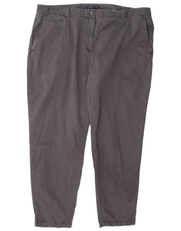 Marks & Spencer Γυναικείο λεπτό παντελόνι Chino UK 20 2XL W42 L28 Γκρι βαμβακερό
