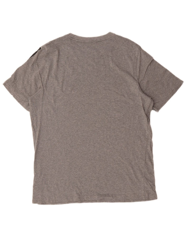 Ανδρικό γραφικό T-Shirt Puma Top Larg γκρι βαμβακερό