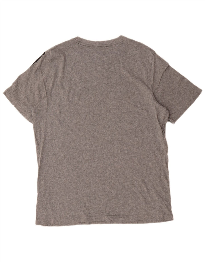 Ανδρικό γραφικό T-Shirt Puma Top Larg γκρι βαμβακερό
