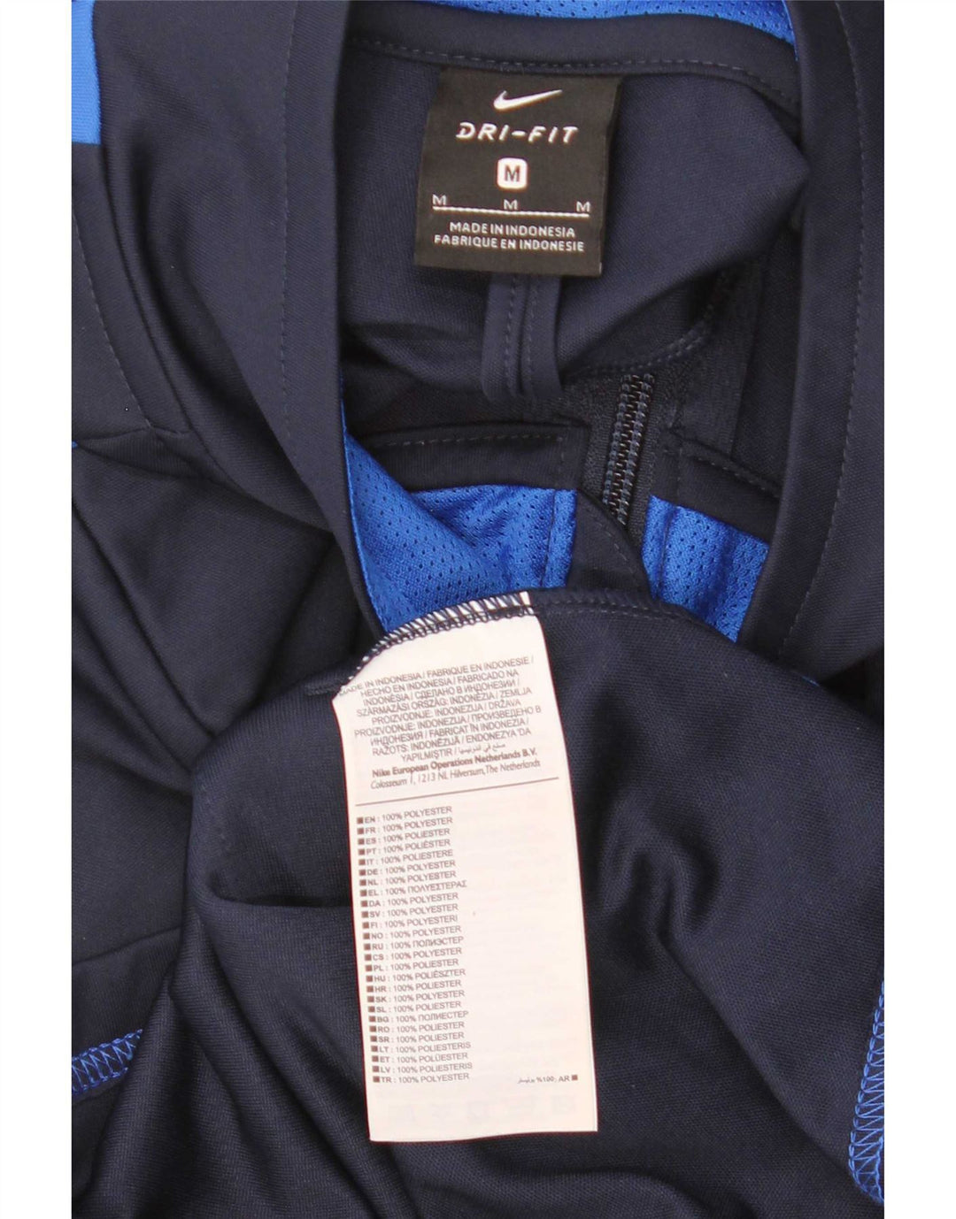 Ανδρική φόρμα γυμναστικής Nike γραφική Dri Fit Μπουφάν με μεσαίο μπλε ναυτικό χρώμα