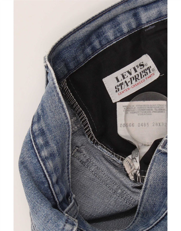 Levi's Womens Distressed Straight Jeans W28 L32 Blue Cotton