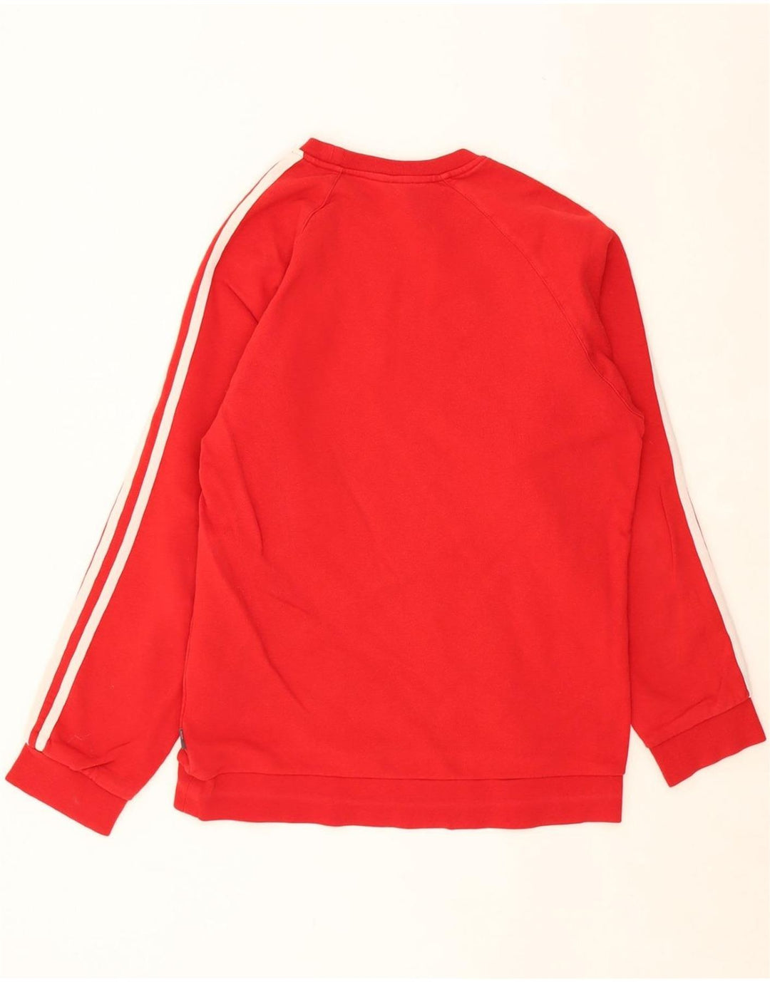 ADIDAS Mens Sweatshirt Jumper Small Red Cotton Vintage Adidas and Second-Hand Adidas from Messina Hembry 