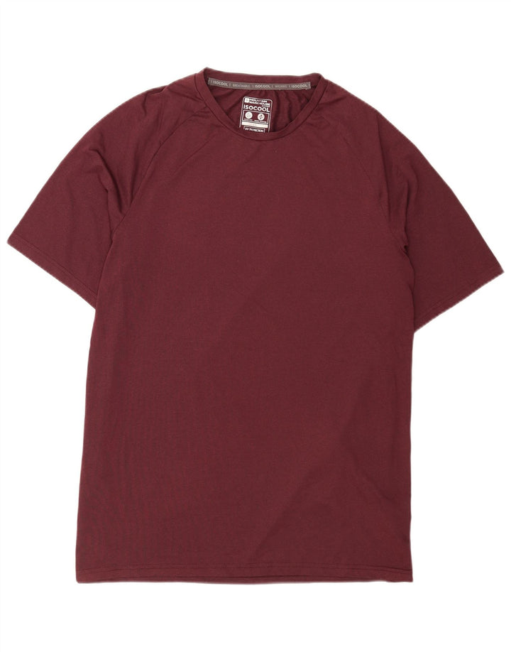 Ανδρικό T-Shirt Mountain Warehouse Top Large Burgundy Polyester